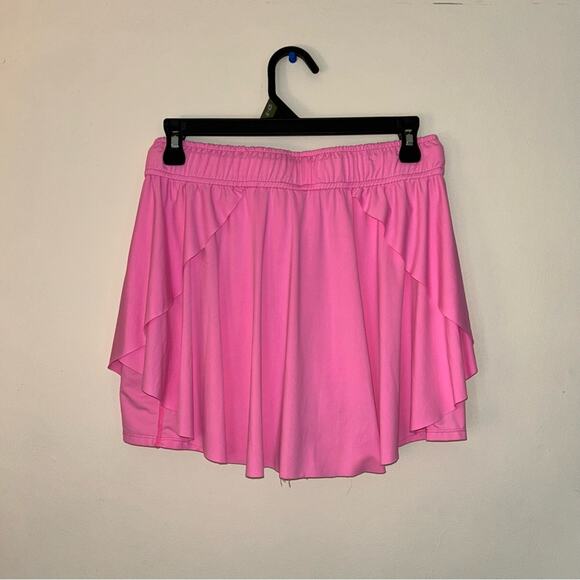 TCEC High-waisted mini athletic skort pink size large CP9666 - Picture 3 of 8